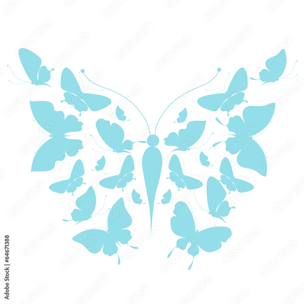 Fototapeta premium butterflies design