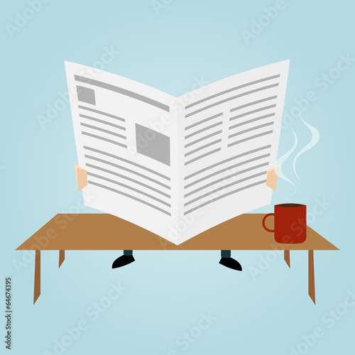 zeitung lesen kaffee nachrichten