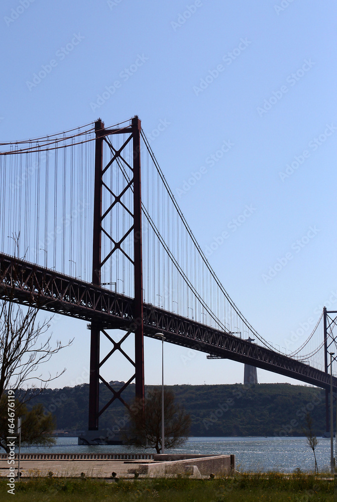 High bridge in the center of Lisboa