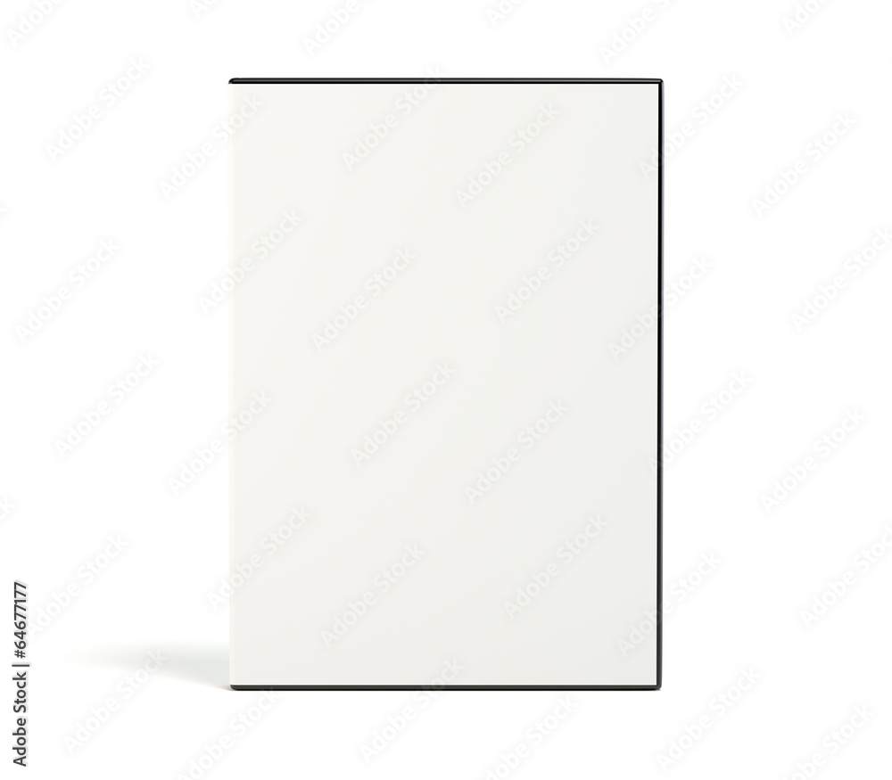 Blank DVD case isolated on white background Blank DVD case isolated on white background