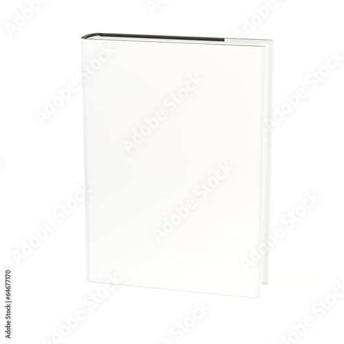 Schilderij op canvas Book with dust cover isolated