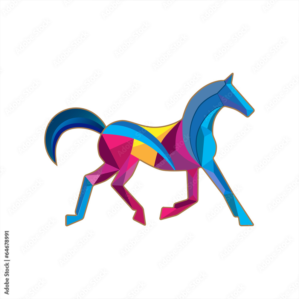 horse Bluе Magenta horse Bluе Magenta