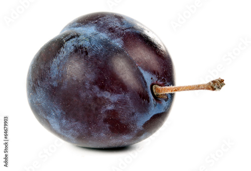 a ripe plum closeup