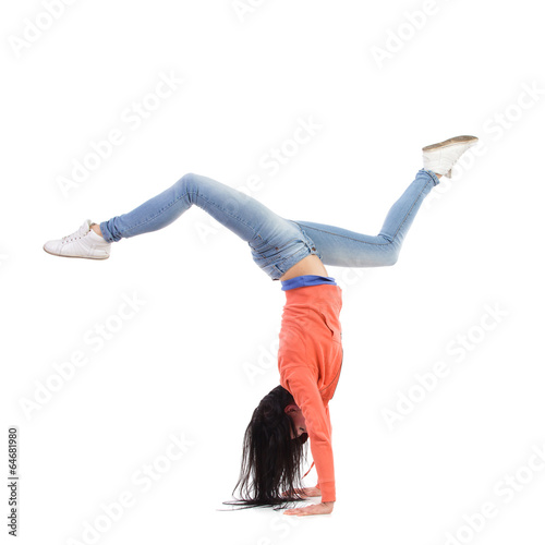 Canvas-taulu The acrobatic breakdancer