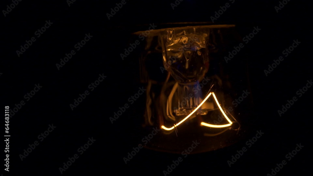 Real light bulb flickering. Real light bulb flickering.