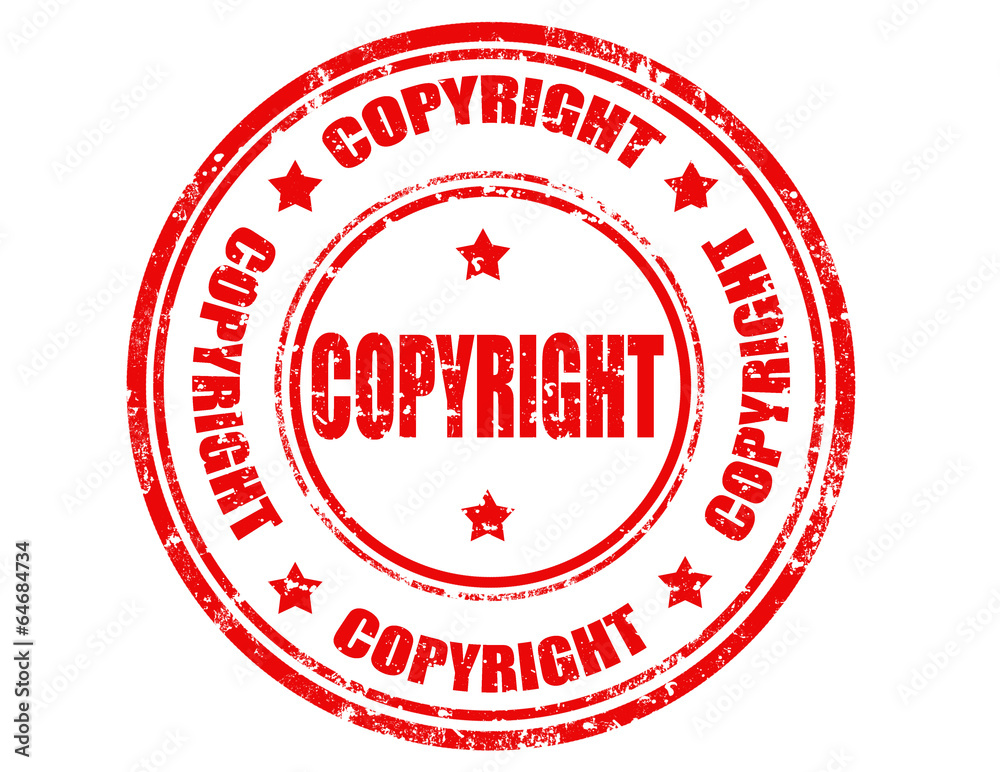 Naklejka premium Copyright-stamp
