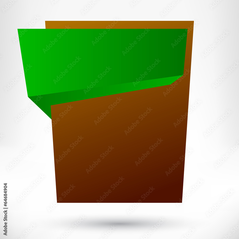 Blank empty origami design element. Banner background Blank empty origami design element. Banner background