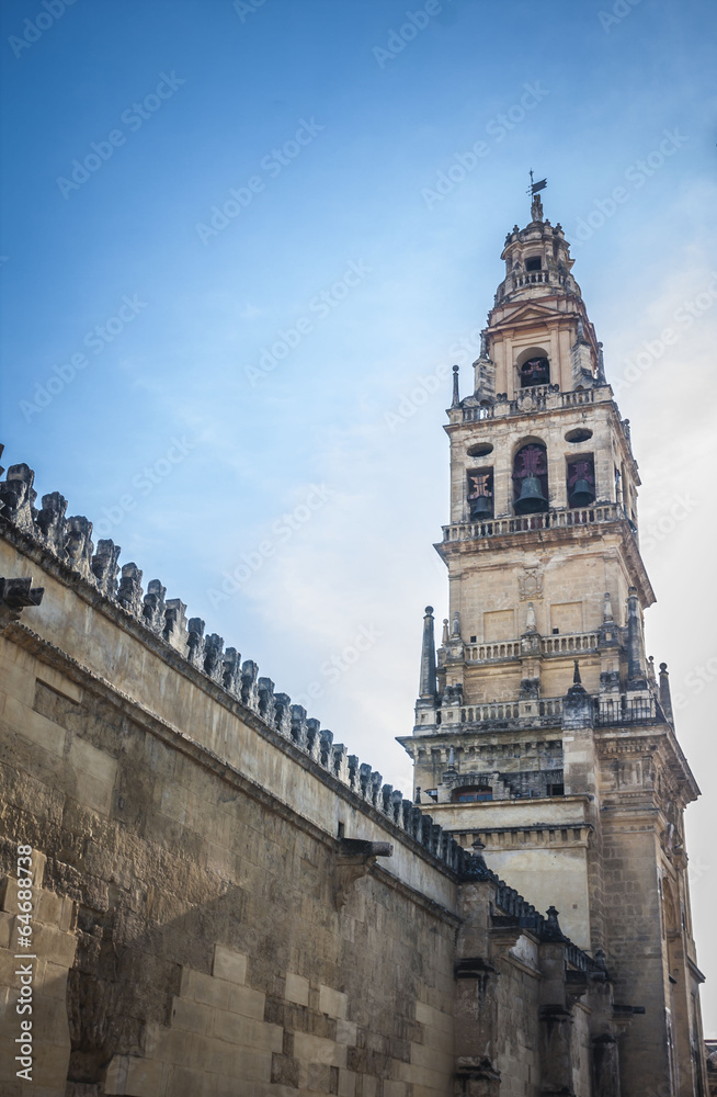 tower of the mosque in Cordoba, Andalucia, Spain