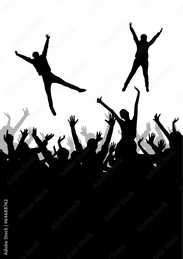 Jumping crowd Jumping crowd
