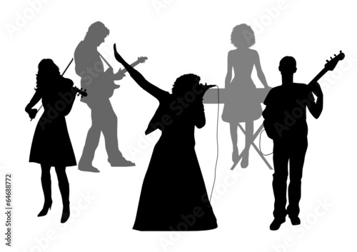 Music Band Silhouettes