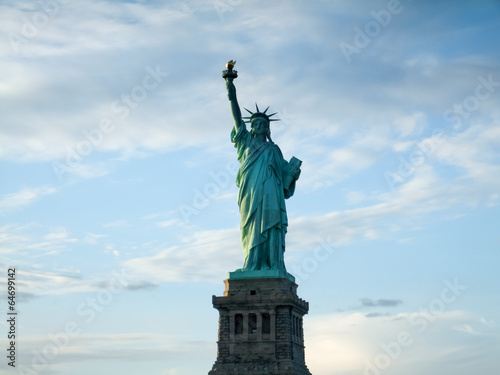 Low angle view of a statue  Statue of Liberty  Liberty Island  N