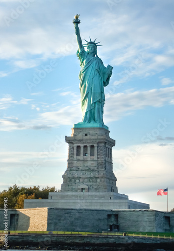 Low angle view of a statue  Statue of Liberty  Liberty Island  N