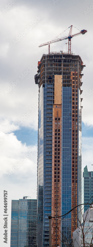 Fototapeta premium Building under construction, Toronto, Ontario, Canada