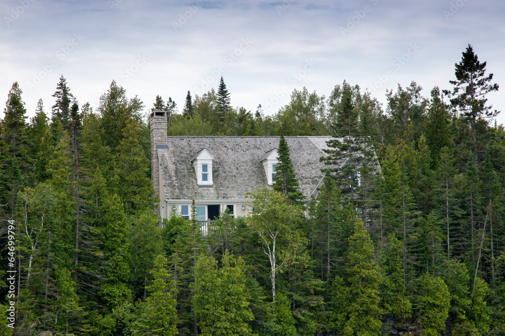 Fototapeta premium House in a forest, Tobermory, Ontario, Canada