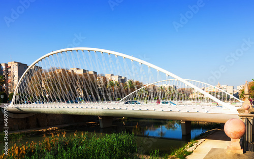 Puente del Hospital over Segura river. Murcia, Spain