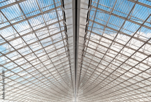 Ceiling of an airport  Benito Juarez International Airport  Mexi