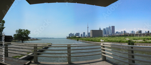 Photography City at the waterfront, CN Tower, Lake Ontario, Toronto, Ontario