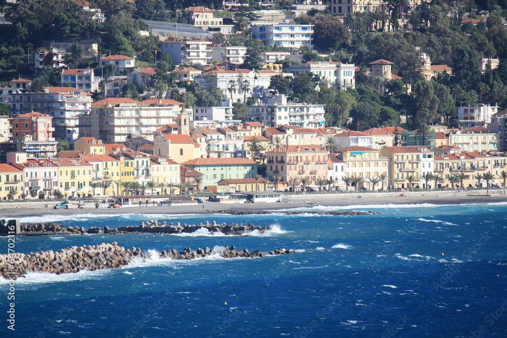 Ospedaletti on the Ligurian Riviera (Italy, Sanremo)