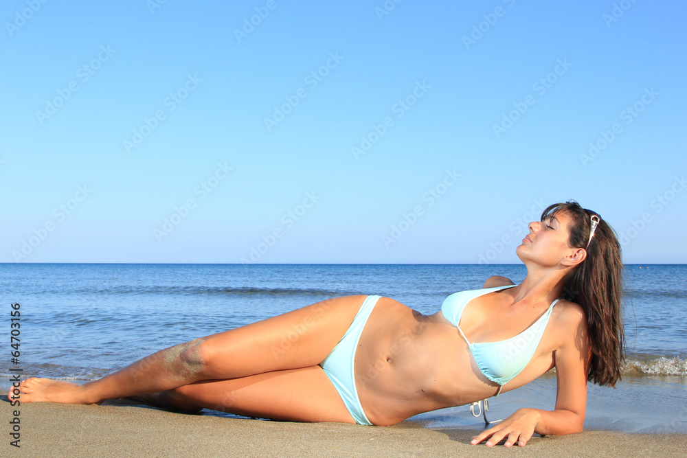 woman on the beach woman on the beach