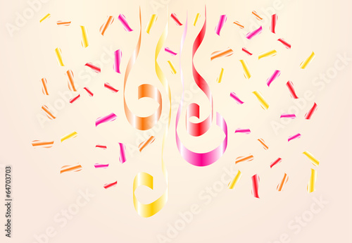 falling confetti