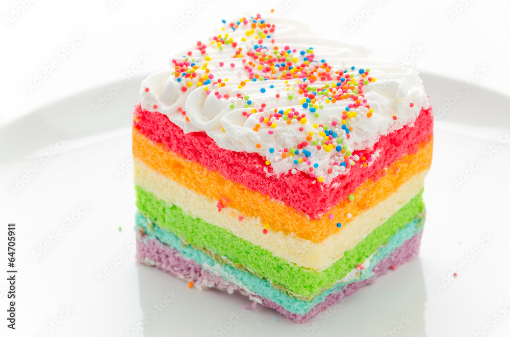 Rainbow cake Rainbow cake