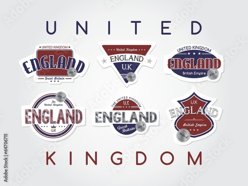 united england kingdom emblem label