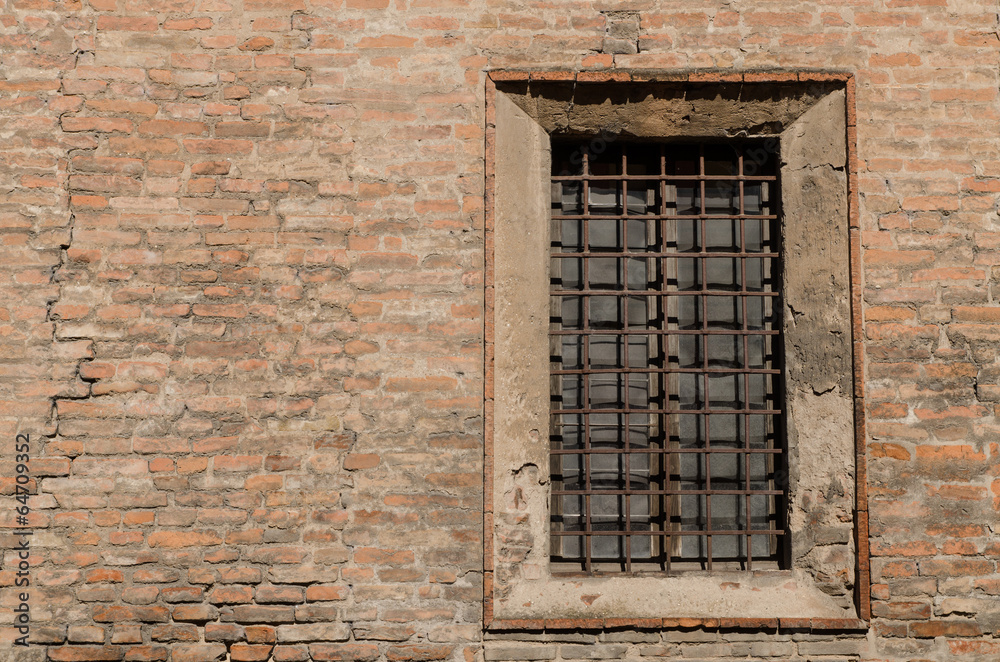 old facade with window, Italy