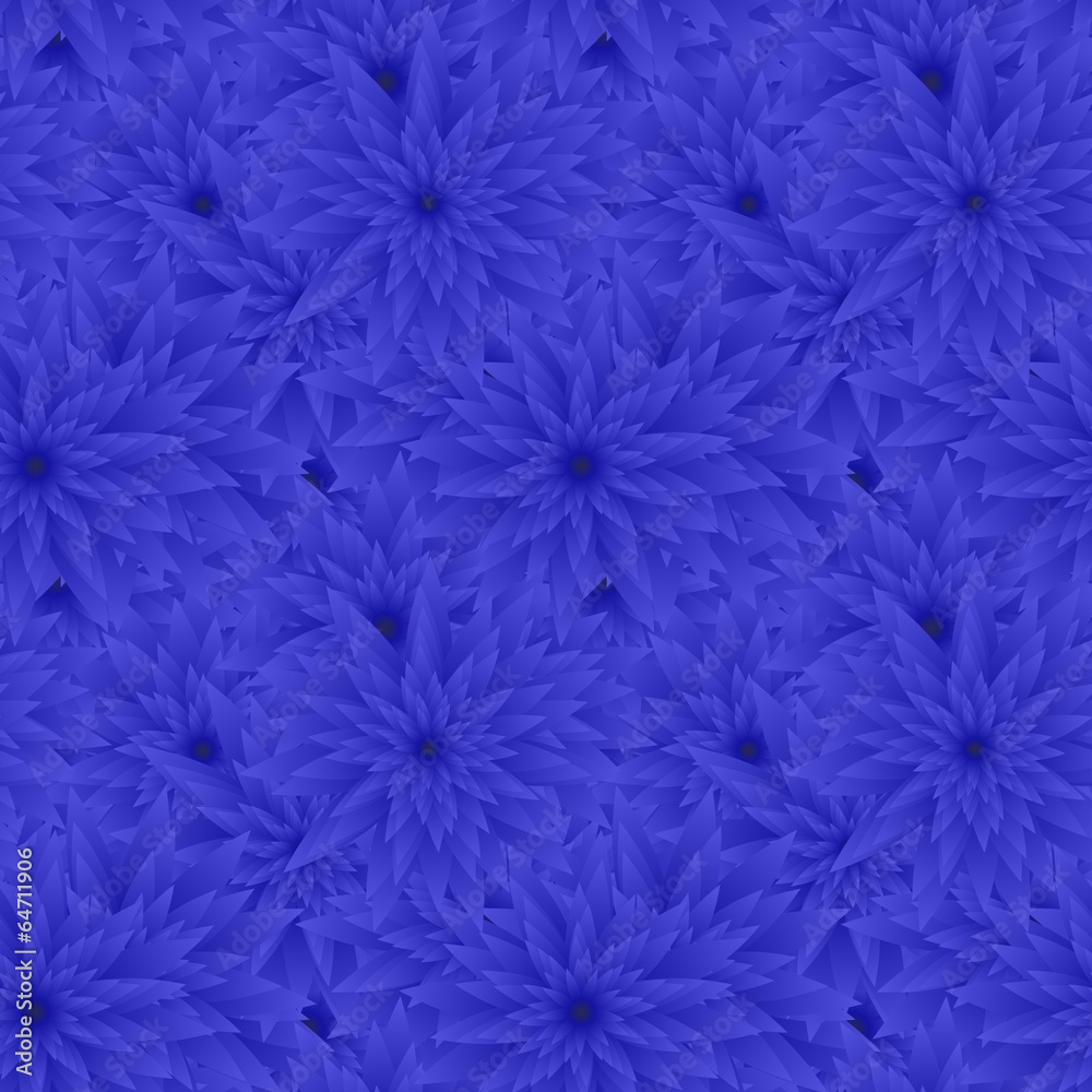 Seamless blue flower pattern background