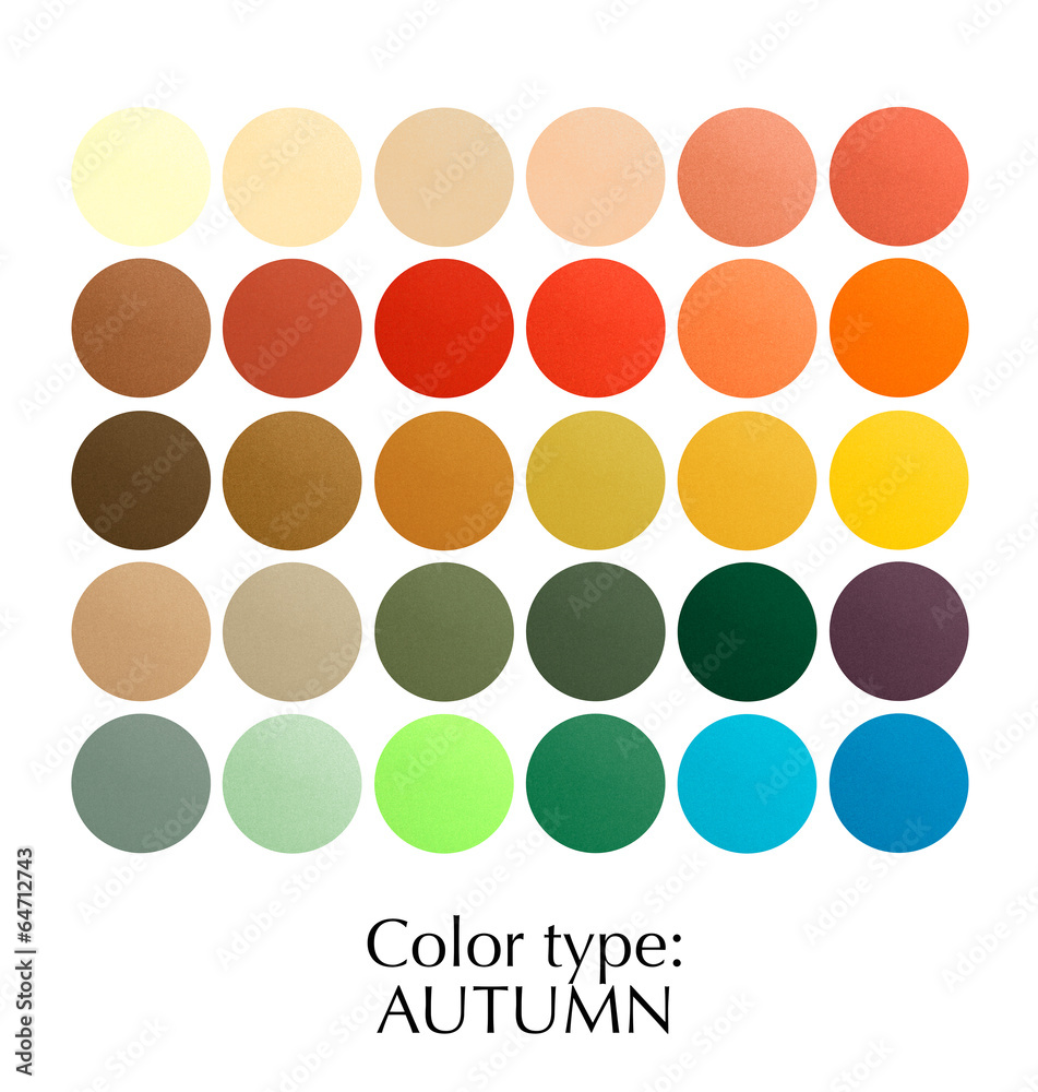 seasonal color palette for autumn