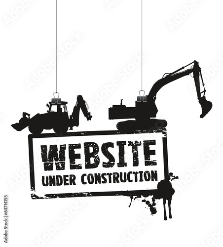 website under construction sign