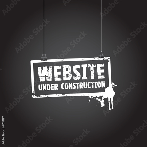 website under construction sign