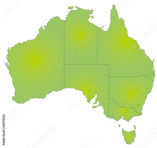 オーストラリアの地図