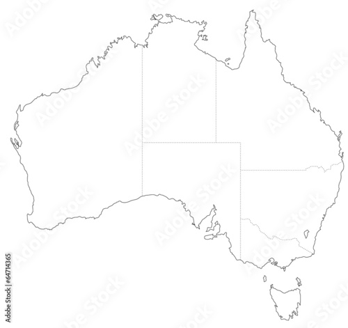 オーストラリアの地図