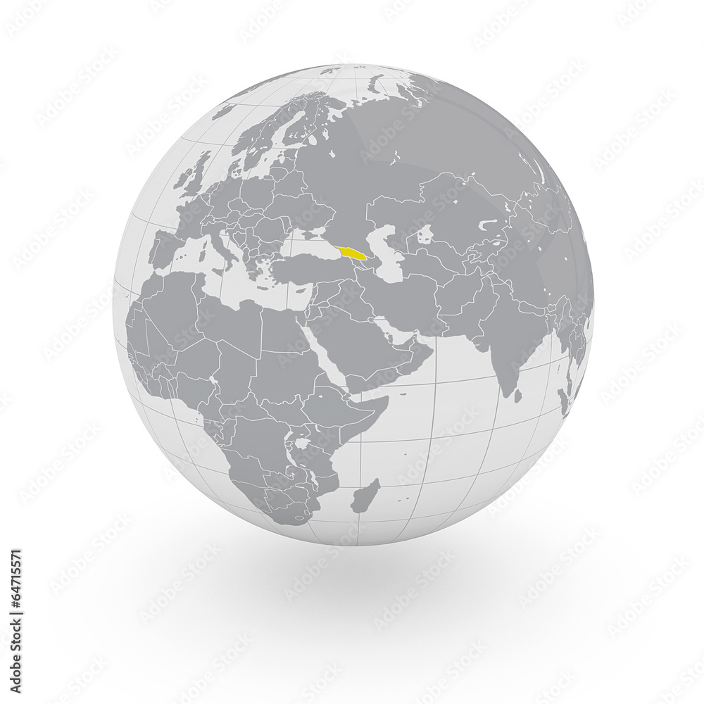 Obraz premium Mappamondo Asia Georgia