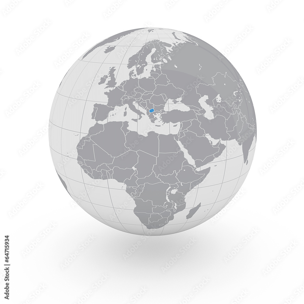 Mappamondo Europa Macedonia Mappamondo Europa Macedonia