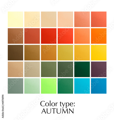 seasonal color palette for autumn