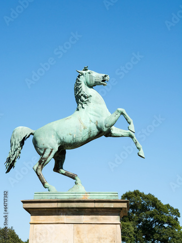 Horse statue at the entrance of the University of Hannover