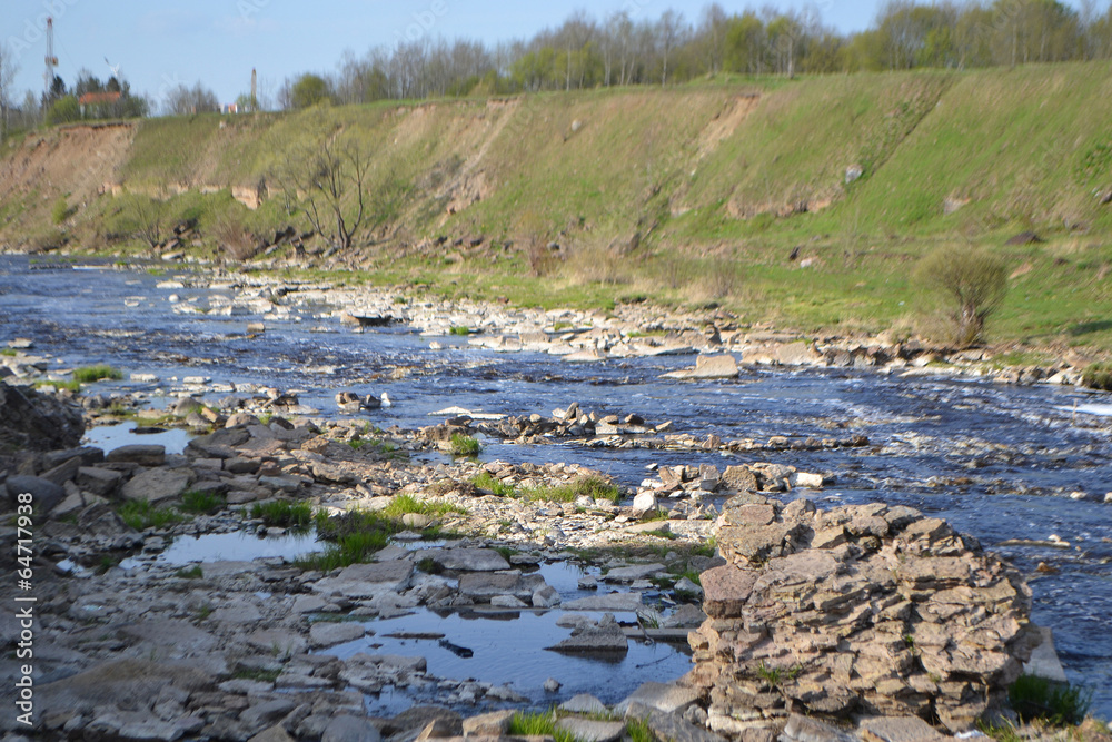 View of the river Tosna