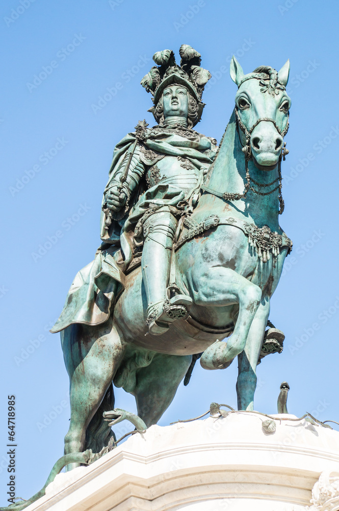 monument of King D.Jose I in Comercio Square in Lisbon monument of King D.Jose I in Comercio Square in Lisbon