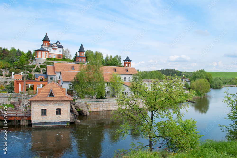 homestead on riverside, village Buki, Ukraine