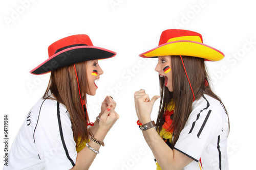 Obraz na płótnie Fans unter sich