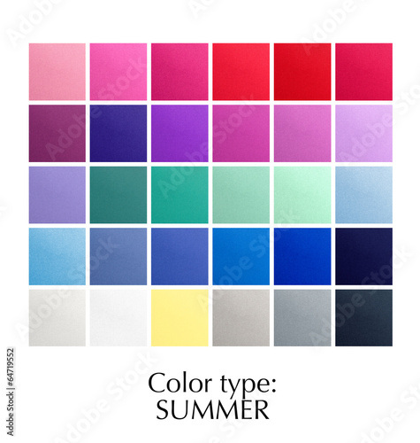 seasonal color analysis for summer type