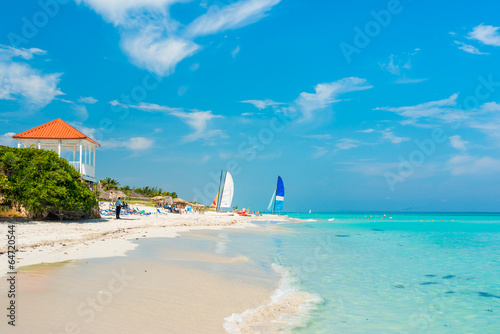 Fototapeta Naklejka Na Ścianę i Meble -  Colorful view of Varadero beach in Cuba