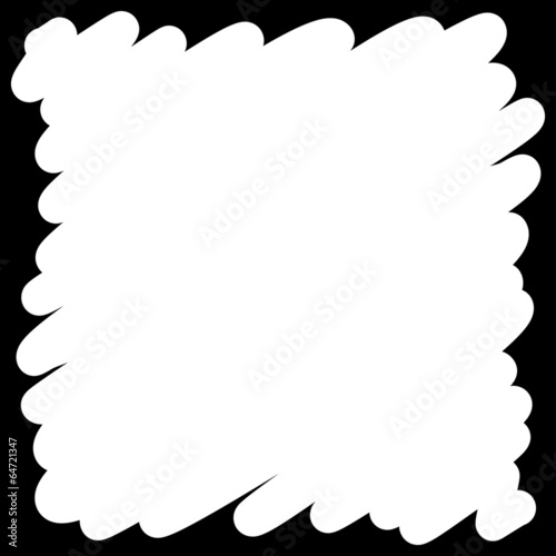 Filled felt pen white background