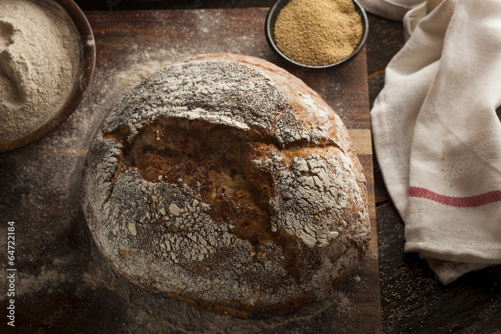 Organic Homemade Ancient Grain Bread Organic Homemade Ancient Grain Bread