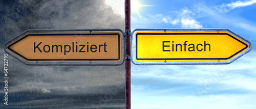 Strassenschild 2 - Einfach photo