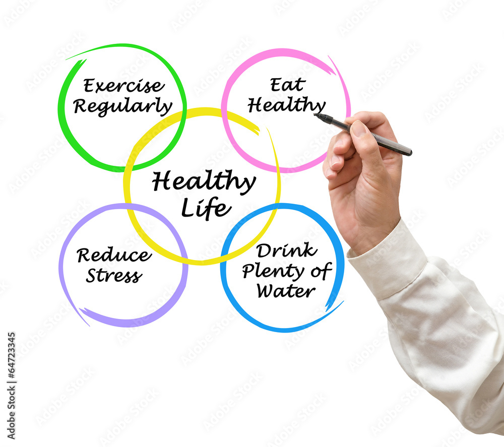 Diagram of healthy life Diagram of healthy life