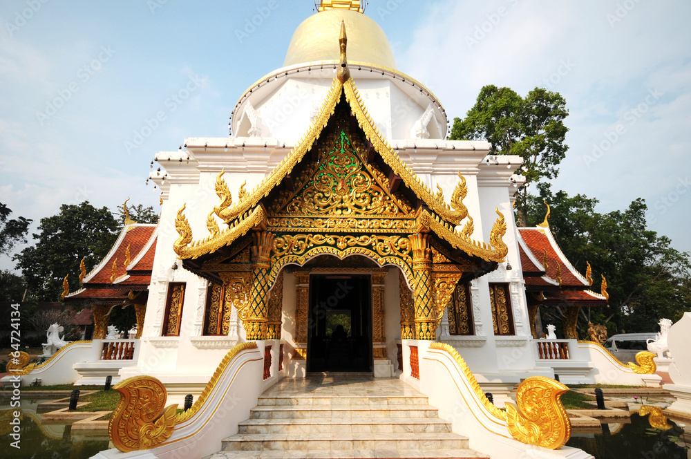 Naklejka premium Wat Pa Dara Pirom, , Chiang Mai,Thailand