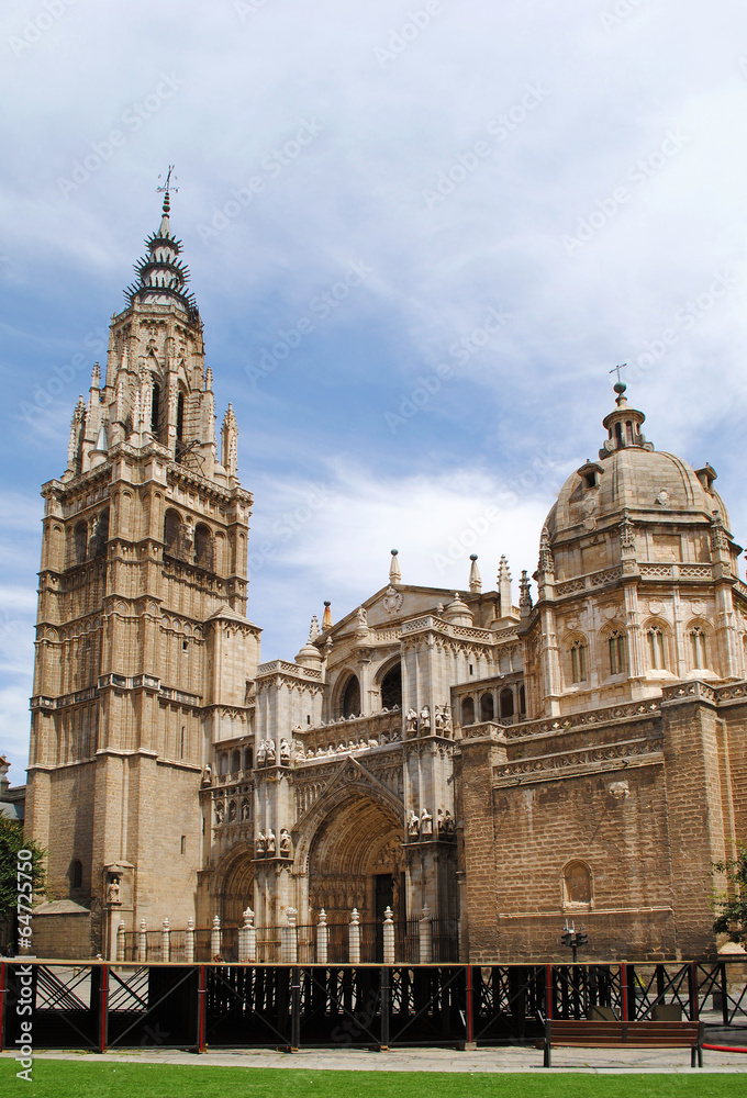 Ancient gothic cathedral in Toledo