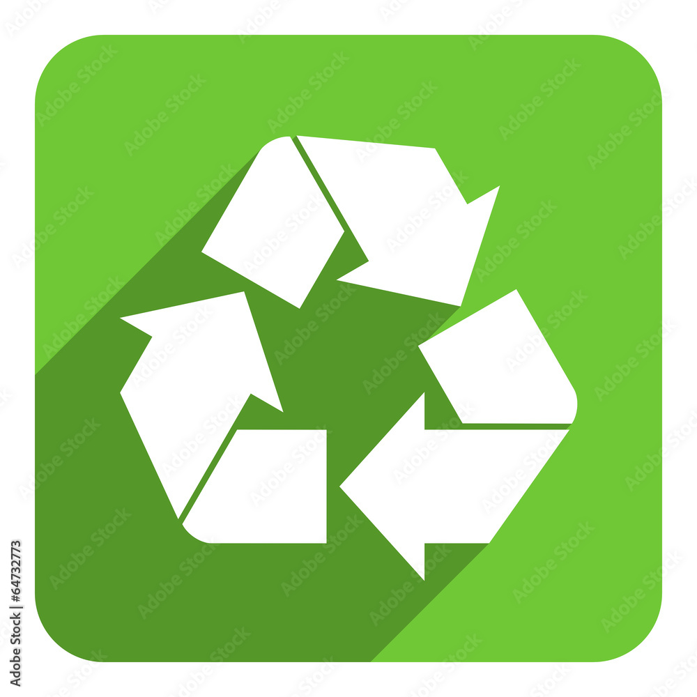 Obraz premium recycling flat icon